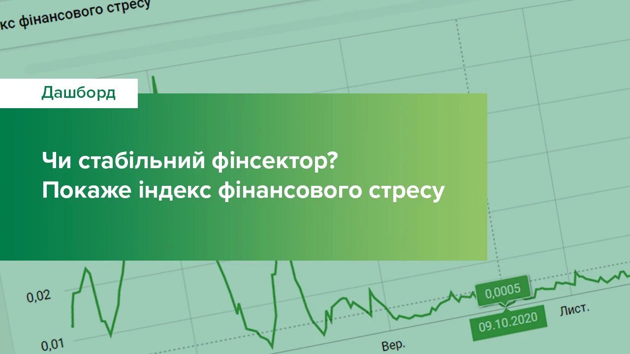 Національний банк презентує інтерактивну сторінку Індексу фінансового стресу